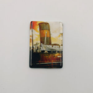 Ceramic Fridge Magnet. 'Funnel' 5cm x 7cm