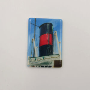 Ceramic Fridge Magnet. 'Funnel' K.T.Francis (RSMA) painting' 5cm x 7cm