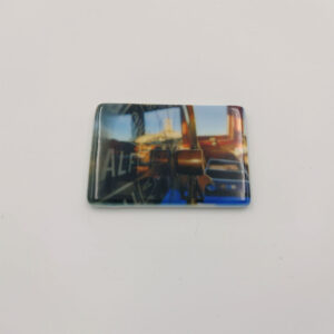 Ceramic Fridge Magnet. 'Telegraph' 5cm x 7cm