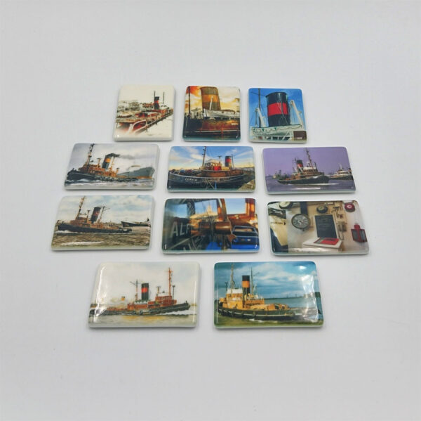 Ceramic Fridge Magnet. 'Telegraph' 5cm x 7cm - Image 2