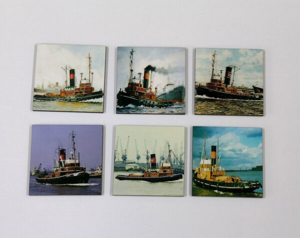 Square Coaster. 'Cervia Engine Room' 9cm x 9cm square - Image 2