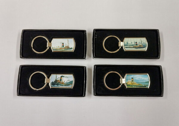 Metal Keyring. ‘Cervia Working painting’ 7.5cm long, including loop, boxed - Image 2
