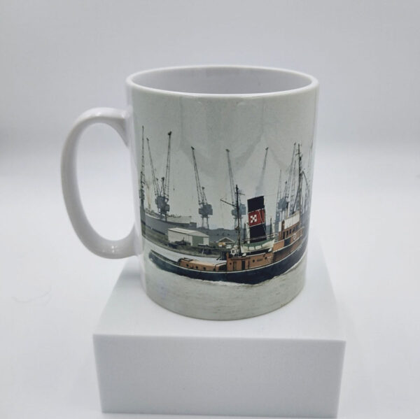10oz Ceramic Mug - with box - Cervia Art 'R.Clark' & 'Logo on Reverse'