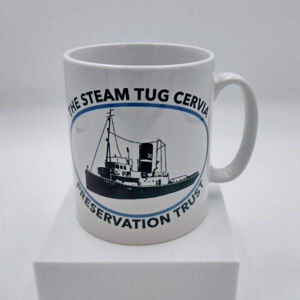 10oz Ceramic Mug - with box - Cervia Art 'Towing' & 'Logo on Reverse' - Image 2