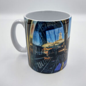 10oz Ceramic Mug – ‘Telegraph with Logo on Reverse’ (inc card mailer box)