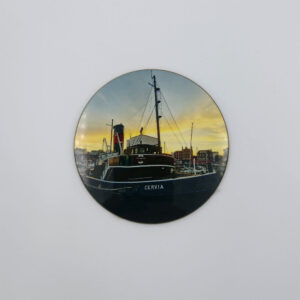 Round Coaster. ‘Cervia at Sunset’ 9cm diameter