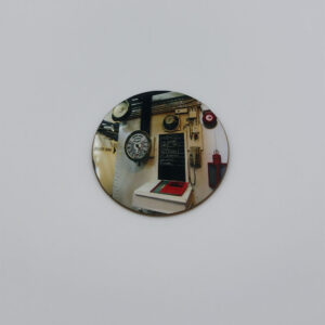 Round Coaster. 'Cervia Engine Room' 9cm diameter