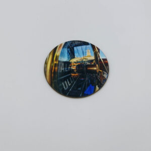 Round Coaster. ‘Cervia Telegraph’ 9cm diameter
