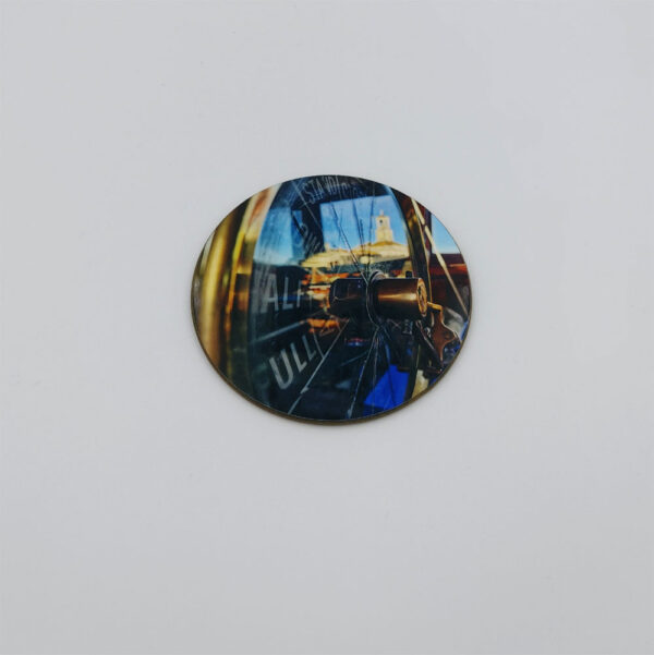 Round Coaster. ‘Cervia Telegraph’ 9cm diameter