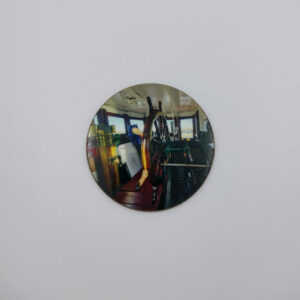 Round Coaster. ‘Cervia Wheelhouse’ 9cm diameter
