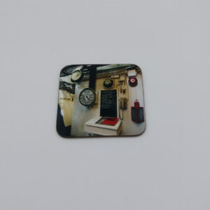Square Coaster. 'Cervia Engine Room' 9cm x 9cm square