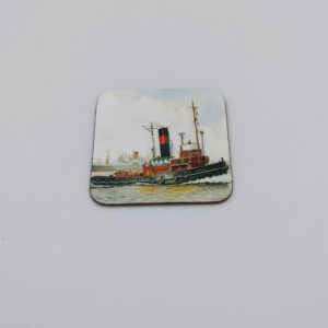 Square Coaster. ‘Cervia Working painting’ 9cm x 9cm square