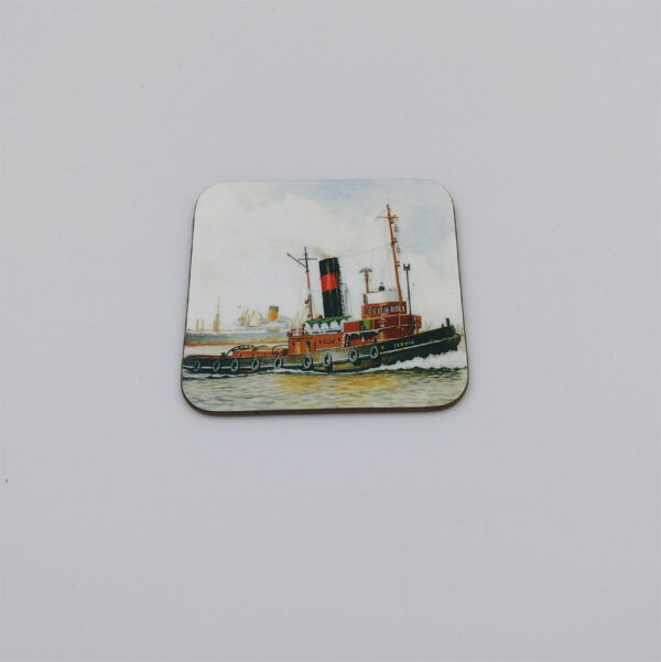 Square Coaster. ‘Cervia Working painting’ 9cm x 9cm square