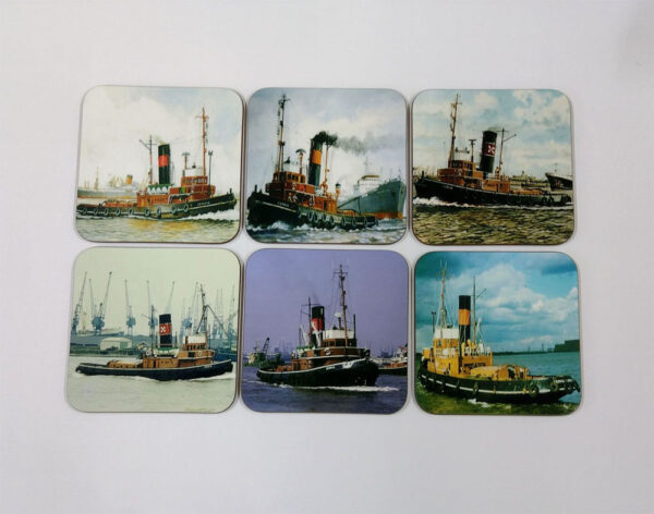 Square Coaster. ‘Cervia Working 1969’ 9cm x 9cm square - Image 2